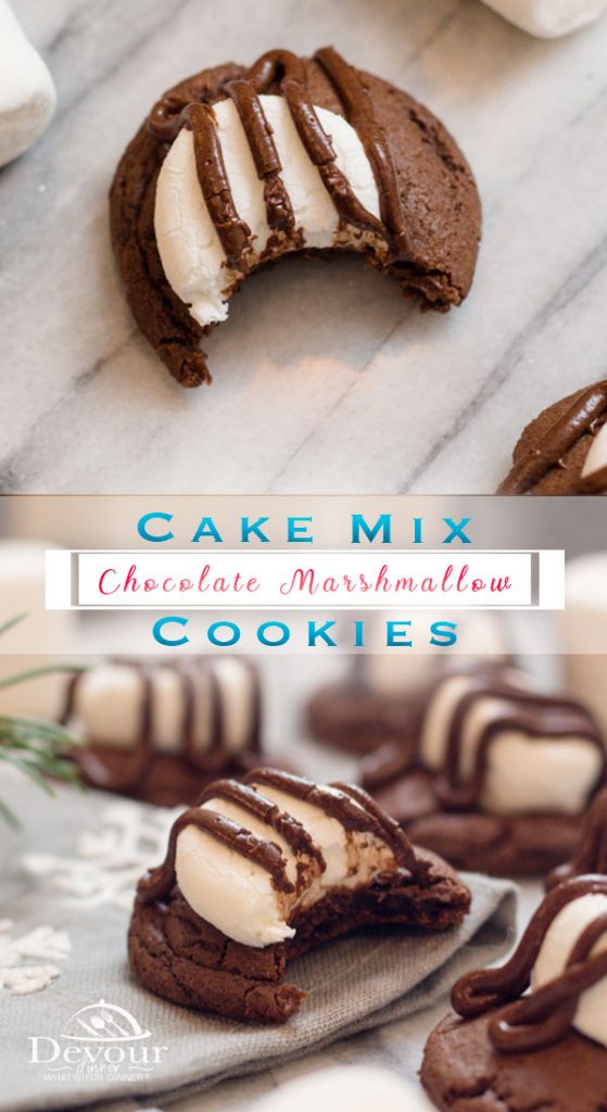 Caramel Stuffed Chocolate Cake Mix Cookies - The Shortcut Kitchen