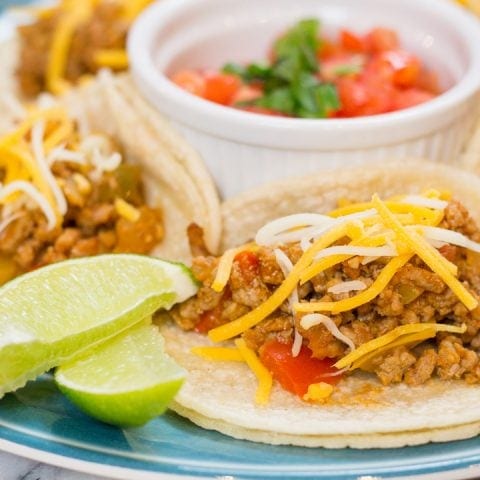 Ground Turkey Tacos - Devour Dinner Instant Pot Recipe