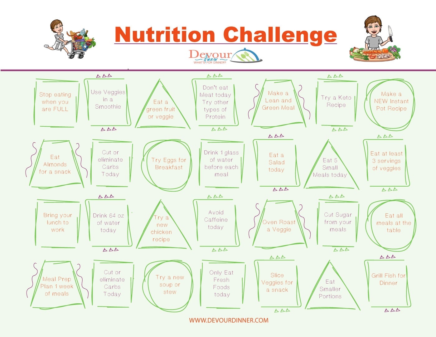 eating healthy challenge