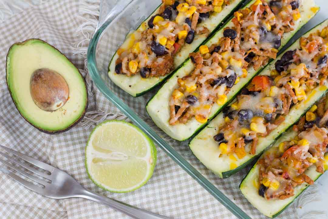 Easy Taco Stuffed Zucchini Boats - Devour Dinner | Instant Pot Recipe