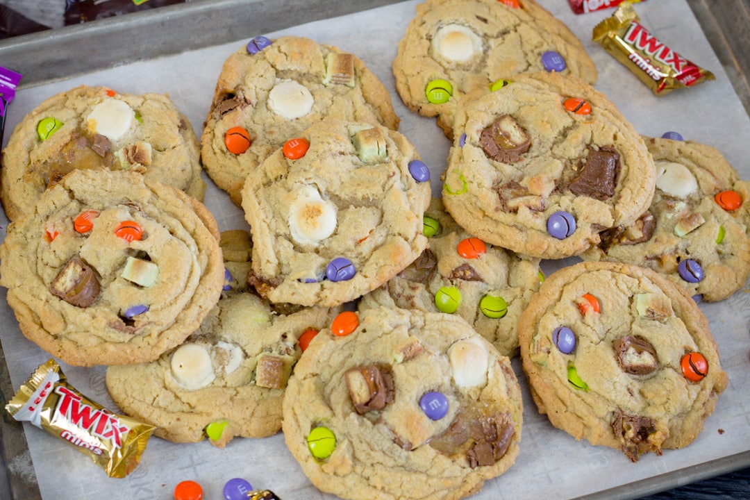 Big, Soft Baked Peanut Butter M&M Cookies - House of Nash Eats