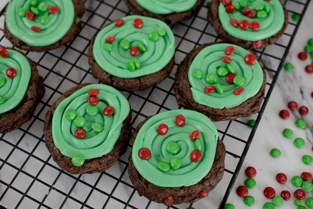 christmas cookie brownies