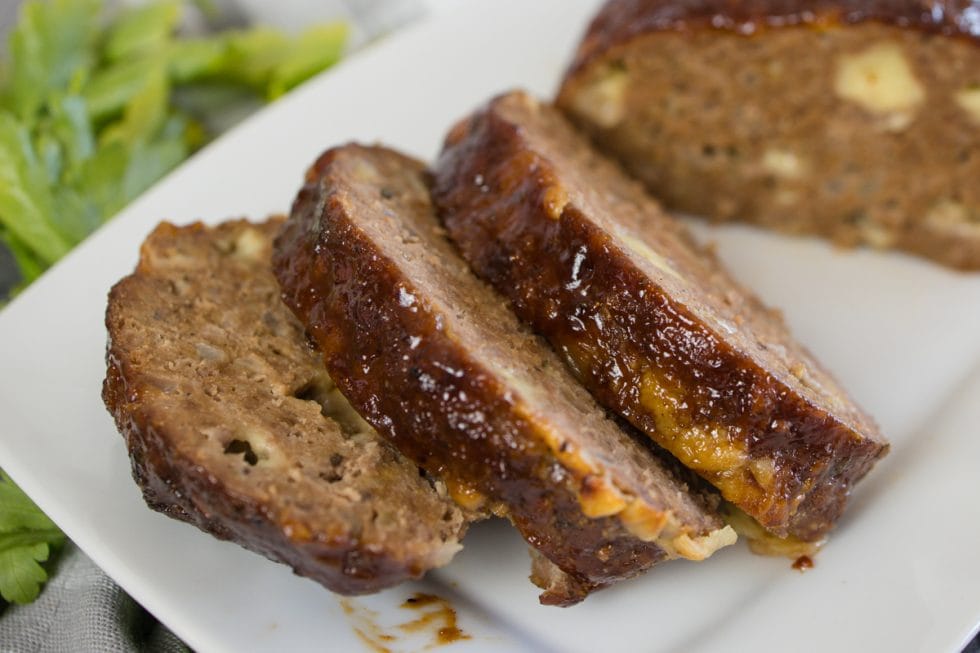 Perfectly Seasoned Cheese Stuffed Meatloaf - Devour Dinner