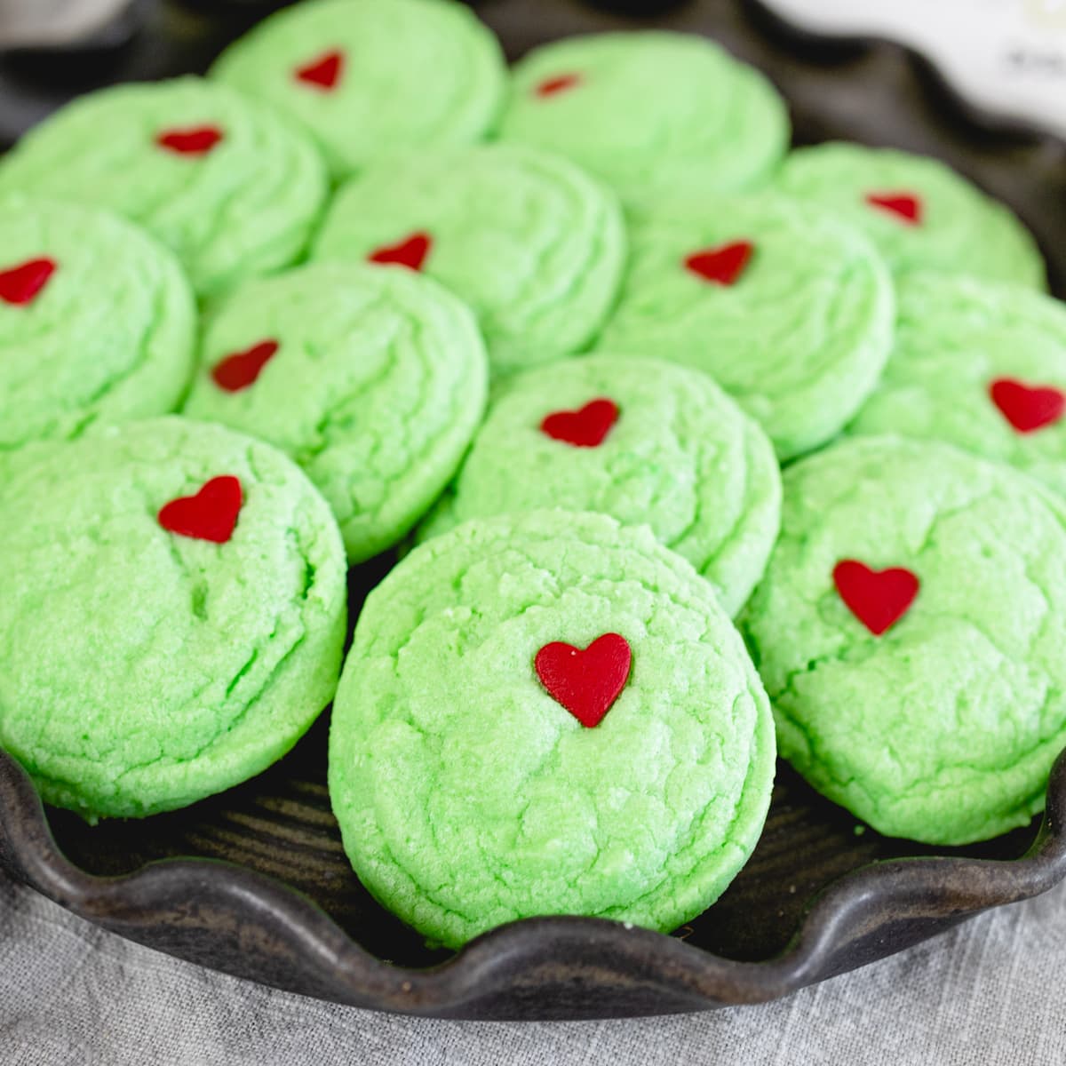 Grinch Sprinkles for Cookie Decorating Fancy Heart Sprinkles for Cake Decorating Edible Cake Decorations, Green Sprinkles with Red Heart Sprinkles