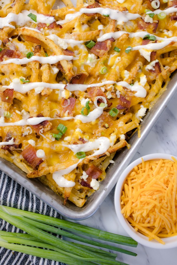 Loaded Bacon Cheese Fries (with Ranch) - Devour Dinner