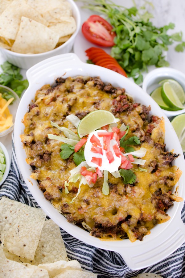 Easy Taco Casserole Recipe with Beef - Devour Dinner