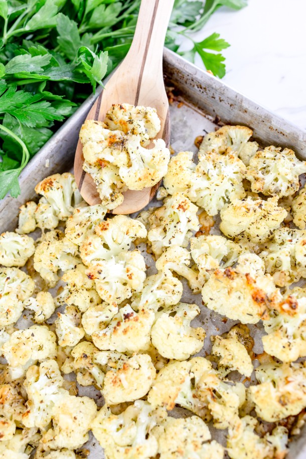 Easy Roasted Cauliflower Recipe with Parmesan - Devour Dinner