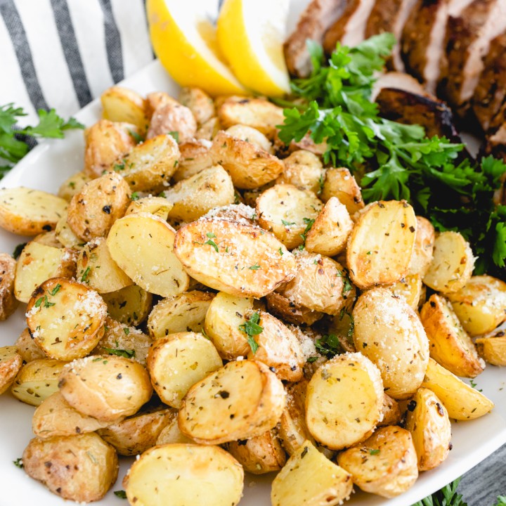 Air Fryer Roasted Potatoes - Devour Dinner