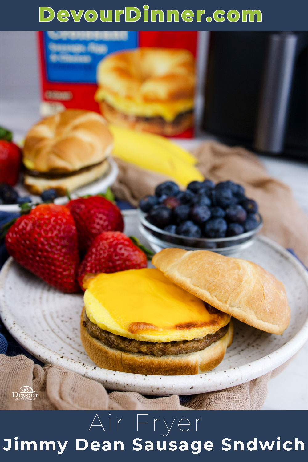 This easy recipe for Jimmy Dean Breakfast Sandwiches cooked in an air fryer will quickly become a staple in your daily routine! With minimal prep and cook time, you’ll have hot, perfectly cooked egg breakfast sandwiches in minutes!