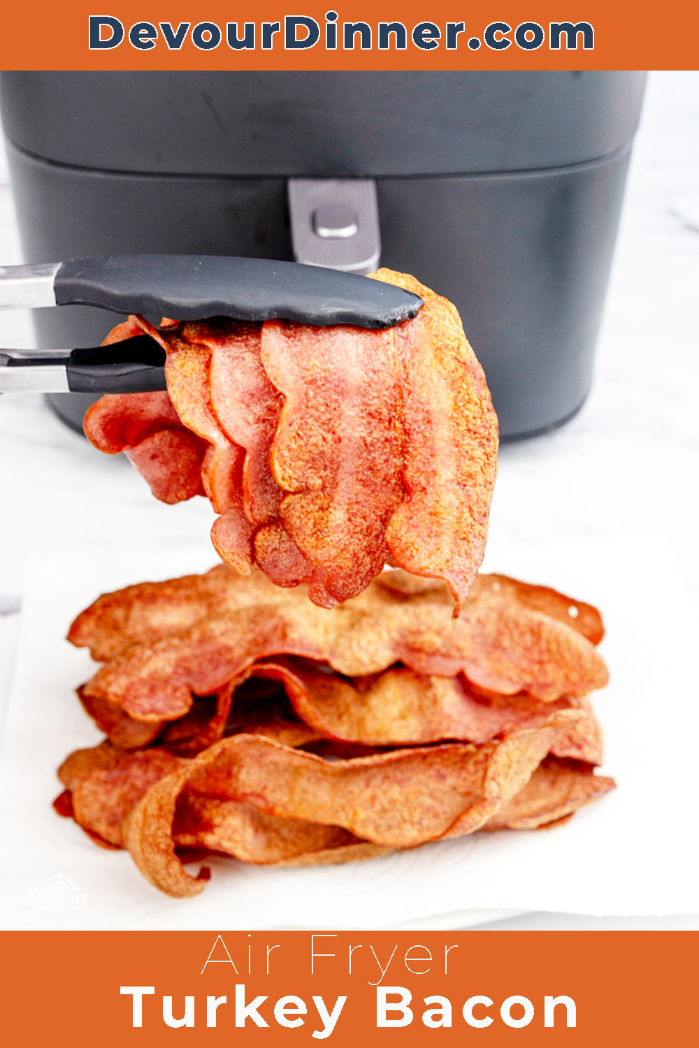 This air fryer turkey bacon recipe is quick, easy, and results in perfectly crispy turkey bacon every time, making it ideal for busy mornings or a delicious breakfast side dish! It's a fantastic way to enjoy a healthier alternative to traditional pork bacon!