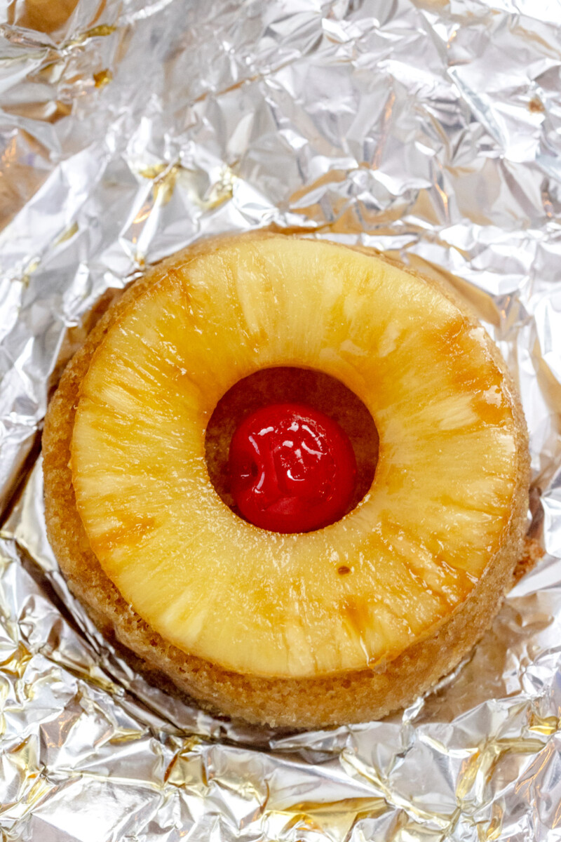 Hot Pineapple Upside Down Cakes