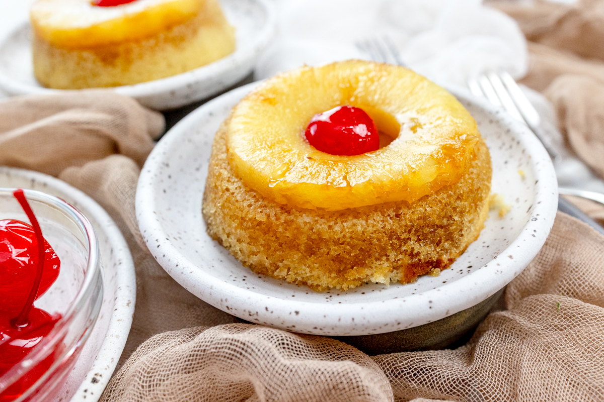 Individual Pineapple Upside Down Cake