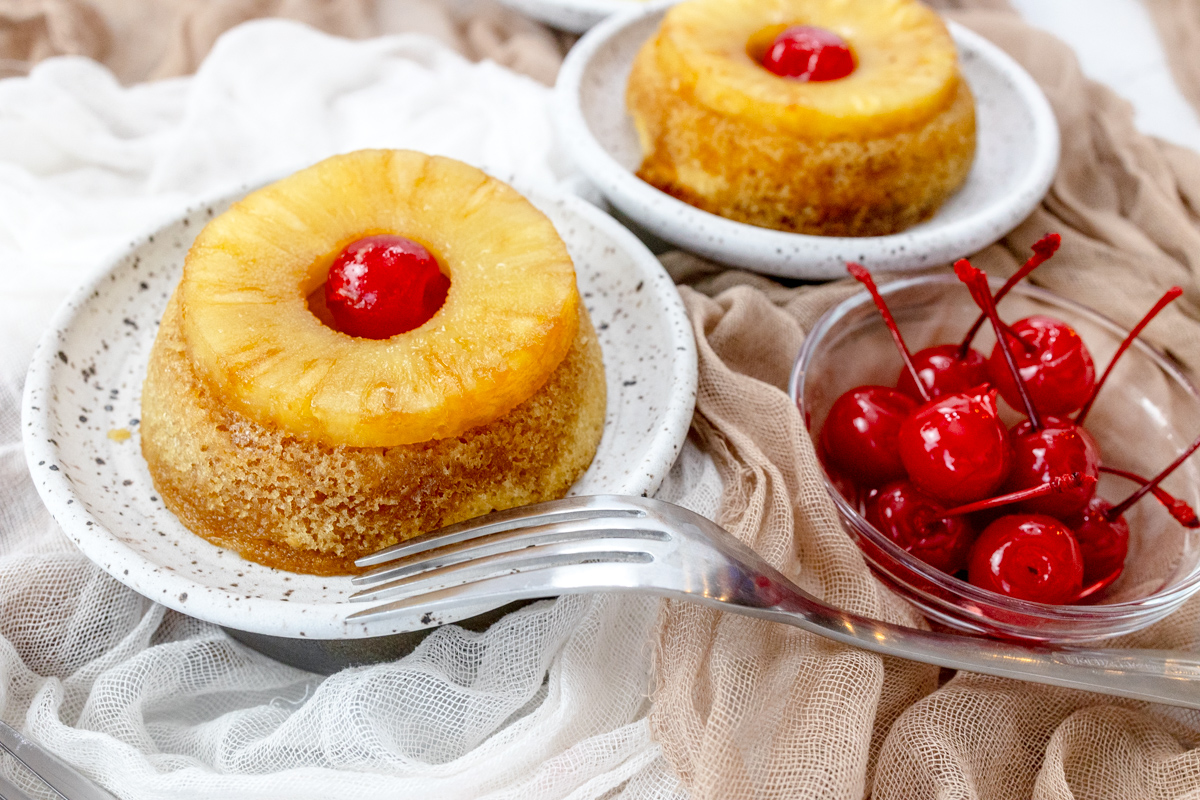 Individual Pineapple Upside Down Cake